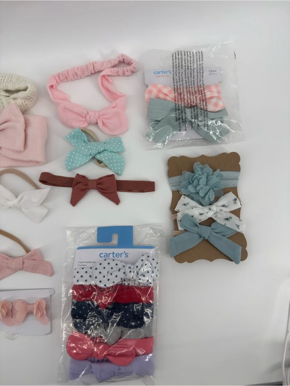 Carter's Mixed Pastel & Neutral Bow Headband Collection